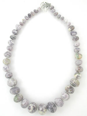 purple crazy lace agate necklace