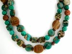 blue jasper gemstone necklace