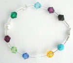 Swarovski birthstones bracelet