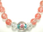 cherry quartz necklace