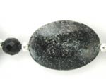 black silver scale bead