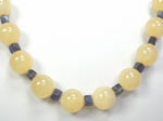 ambronite and lapis necklace