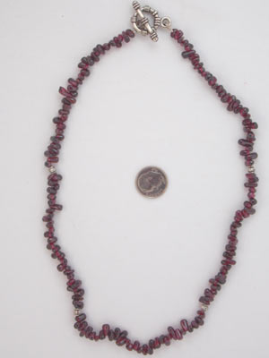 garnet gemstone necklace
