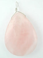 rose quartz gemstone pendant