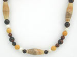 blond onyx beaded necklace