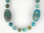 blue quartz beaded necklace