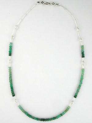 emerald gemstone necklace