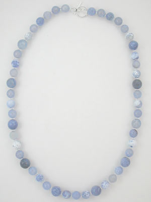 blue fire agate necklace