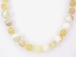 yellow agate gemstone necklace