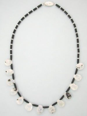 tourmalated Moonstone necklace