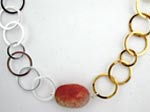 sunstone beaded necklace