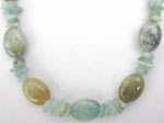 handmade multi aquamarine necklace