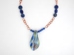 copper and lapis necklace