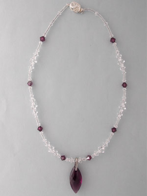 Swarovski crystal drop necklace