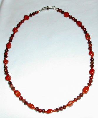 Poppy Jasper and Red Jasper Necklace