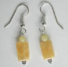 Yellow calcite earrings