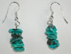 Turquoise chip earrings