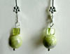 Peridot and jasper earrings