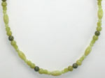 Serpentine and Olive Jade Necklace