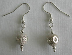 Sterling Silver Bead Earrings
