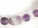 matte and banded amethyst close up