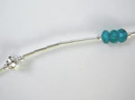 silver and apatite necklace-close