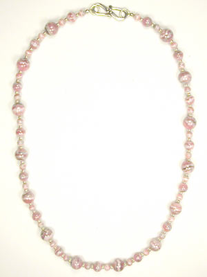 rhodocrosite choker