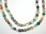 multi gemstone 2 strand necklace