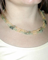 citrine and green agate set