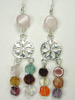 multi gemstone earrings