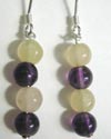 citrine and amethyst earrings