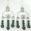 large green mountain jade earrings