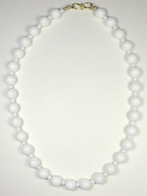 large white shell necklace
