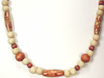 painted wood necklace