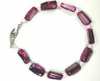 purple shell bracelet