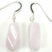 pink opal earrings