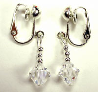 Swarovski crystal clip 0n earrings