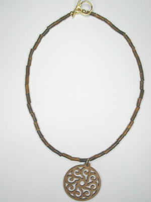 Wood Pendant Necklace