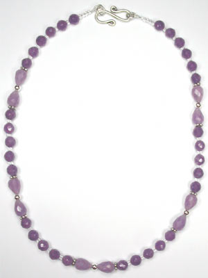 lavendar jade necklace