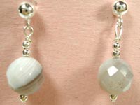 botswana agate earrings