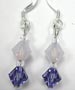 Swarovski violet earrings