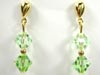 Swarovski peridot earrings