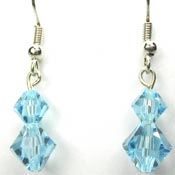 Swarovski aquamarine earrings