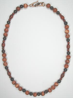 red malachite necklace