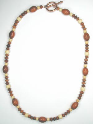wood and bone necklace