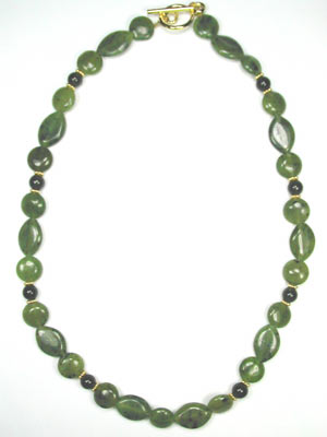 green genuine jade necklace