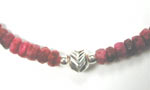 ruby necklace close up