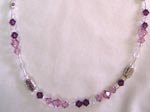 Swarovski Light Amethyst Necklace